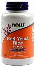 Concentrated Red Yeast Rice 10:1 Extract, tablets - Now Foods Red Yeast Ric, 1200mg Concentrated 10:1 Extract — photo N4