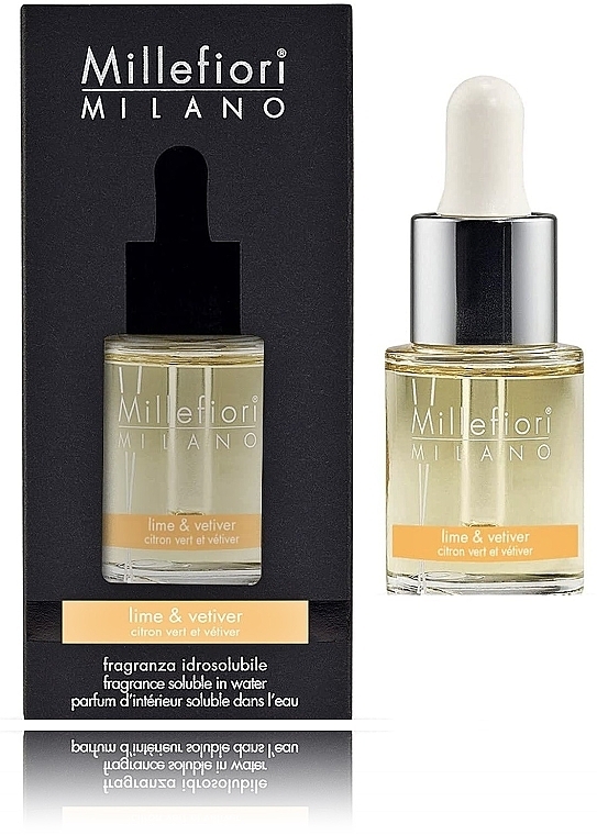 Aroma Lamp Concentrate - Millefiori Milano Lime & Vetiver Fragrance Oil — photo N1