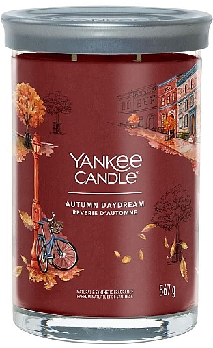 Scented Candle in Glass 'Autumn Daydream', 2 wicks - Yankee Candle Singnature — photo N1