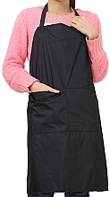 Hairdressing Apron, black with pocket - Xhair — photo N1