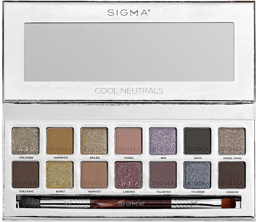 Eyeshadow Palette - Sigma Beauty Cool Neutrals Eyeshadow Palette — photo N1