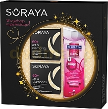 Fragrances, Perfumes, Cosmetics Set - Soraya Art and Diamonds 60+ (cr/face 50ml + cr/night50 ml + micel)