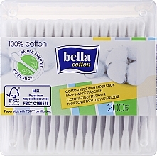 Rectangular Cotton Buds, 200 pcs - Bella — photo N2