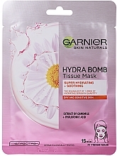 Face Mask - Garnier Skin Naturals Hydra Bomb Tissue Mask Camomile — photo N3