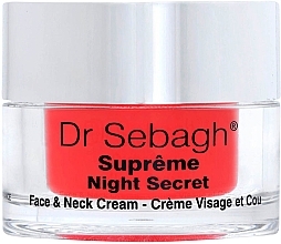Fragrances, Perfumes, Cosmetics Replenishing Night Cream - Dr Sebagh Supreme Night Secret Face & Neck Cream