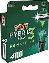 Refill Cartridges, 4 pcs - Bic Flex 3 Hybrid Sensitive — photo N3