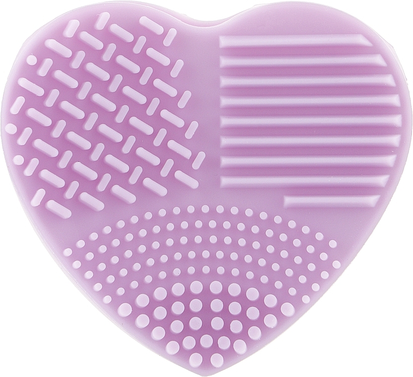 Brush Cleaner "Heart", purple - Ilu Brush Cleaner Purple — photo N1
