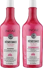 Fragrances, Perfumes, Cosmetics Set - Inoar Resistance Lotus Flower (cond/1000 ml + shmp/1000 ml)