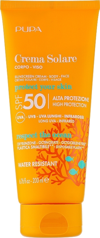 Sunscreen SPF 50 - Pupa Sunscreen Cream — photo N1