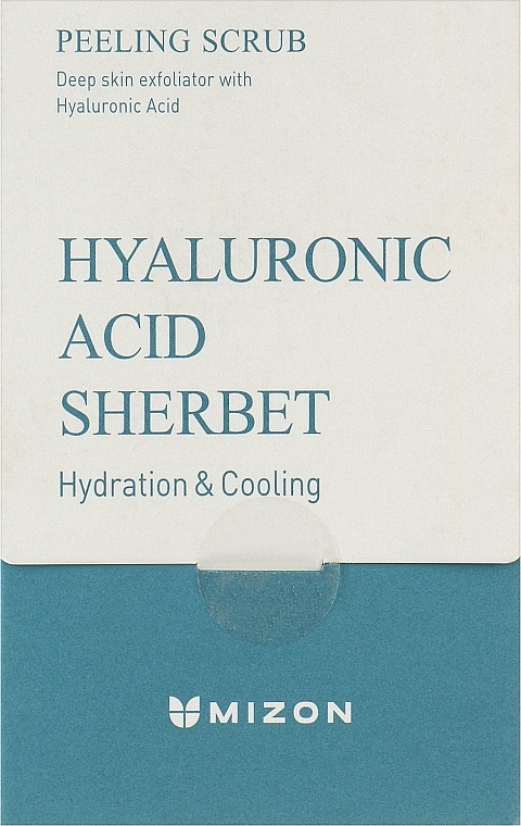 Face Peeling Scrub with Hyaluronic Acid - Mizon Hyaluronic Acid Sherbet Peeling Scrub — photo N1