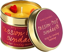 Fragrances, Perfumes, Cosmetics Tin Scented Candle - Bomb Cosmetics Passion Fruit Sundae Tin Candle