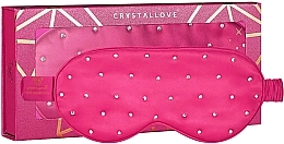 Fragrances, Perfumes, Cosmetics Silk Blindfold, pink - Crystallove Silk Blindfold With Crystals Hot Pink