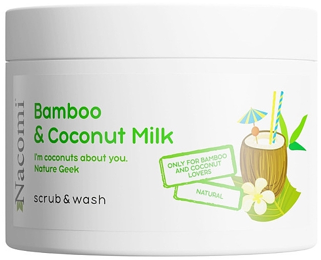Foam Body Scrub with Bamboo & Coconut Milk Scent - Nacomi Bamboo And Coconut Milk Scrub & Wash — photo N1