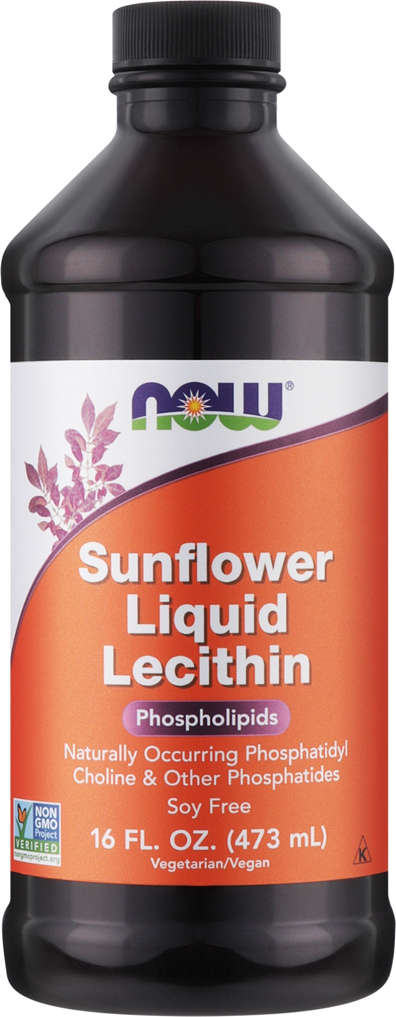 Sunflower Liquid Lecithin - Now Foods Sunflower Liquid Lecithin — photo 473 ml