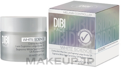 Brightening Face Cream - DIBI Milano White Science Supreme White Spot Correcting 12H Radiance Cream — photo 50 ml