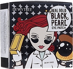 Fragrances, Perfumes, Cosmetics Gold & Black Pearl Eye Patches - Dewytree Real Gold Black Pearls Eye Patch