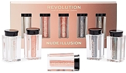 Fragrances, Perfumes, Cosmetics Pigment Set - Makeup Revolution Pigment Collection Nude Illusion (eye/pigment/5pcs)