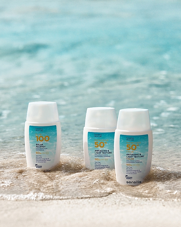 Sunscreen Face Fluid - Sensilis Antiaging & Light Water Fluid 50+ Color — photo N3