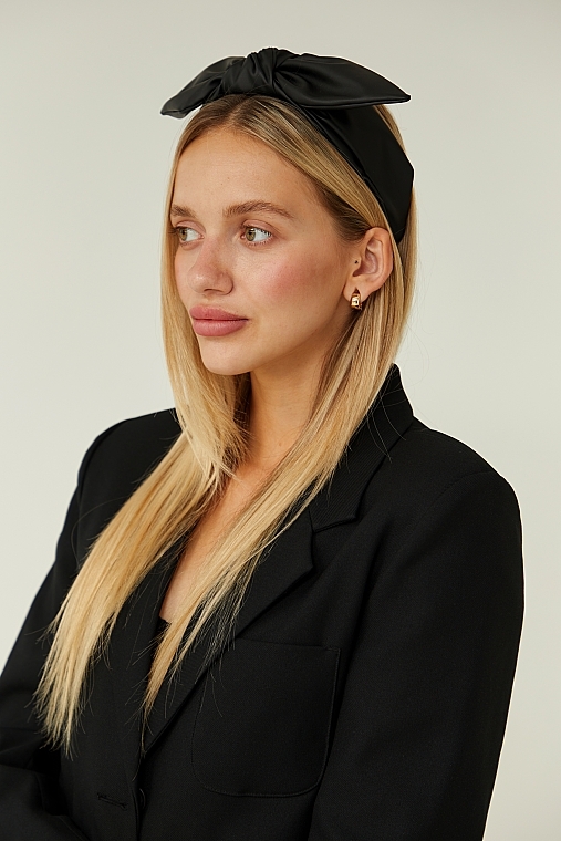 Headband 'Chic Bow', black - MAKEUP — photo N3