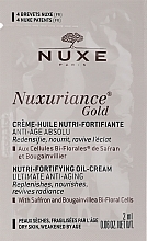 Nourishing Fortifying Oil Cream for Dry Skin - Nuxe Nuxuriance Gold Nutri-Fortifying Oil-Cream (sample) — photo N1