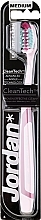 Fragrances, Perfumes, Cosmetics Toothbrush, medium, gray-burgundy - Jordan Expert Clean Medium