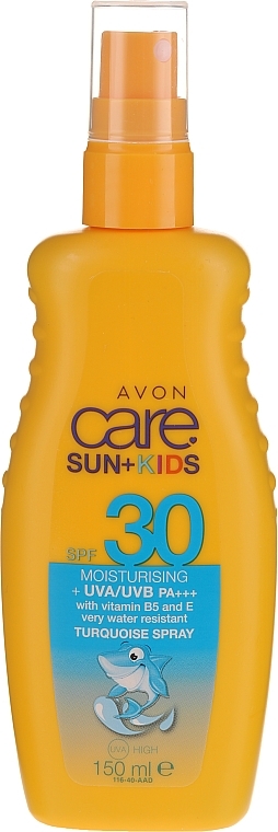 Kids Protective Waterproof Lotion SPF 30 - Avon Care Sun+ Spray — photo N1