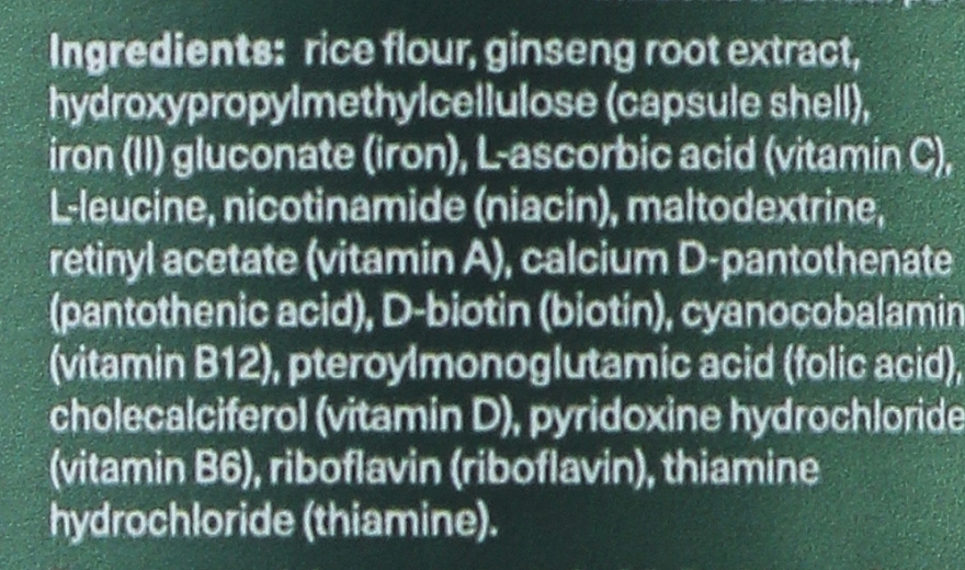 Men Iron & Ginseng Dietary Supplement - Monolit Food Supplement For Men With Iron And Ginseng — photo N3