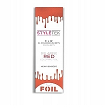 Hair Foil, 5x16, red, 200 pcs - StyleTek — photo N1