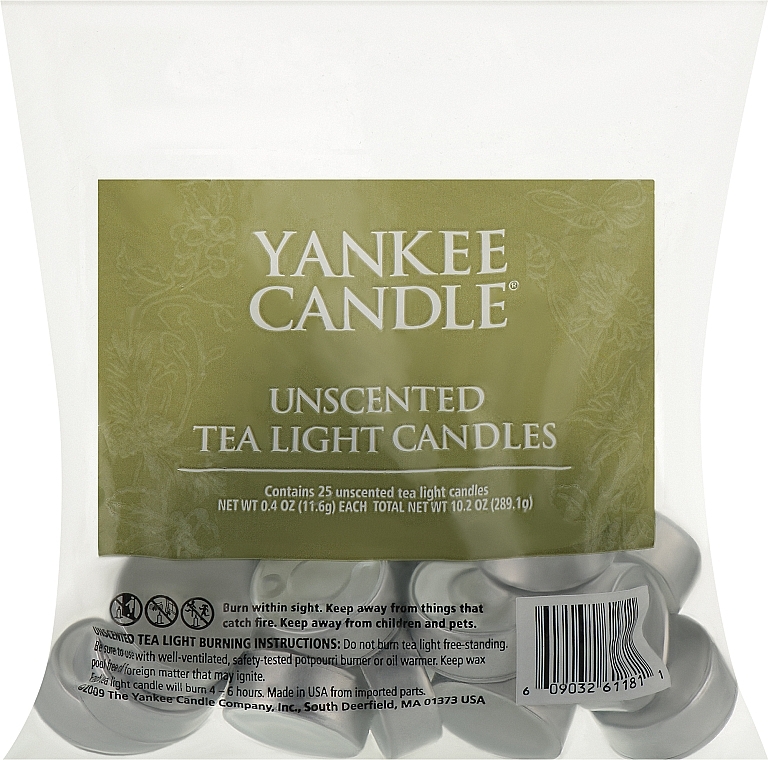 Unscented Tea Lights Candles - Yankee Candle Yankee Candle Unscented Tea Lights Candles — photo N1