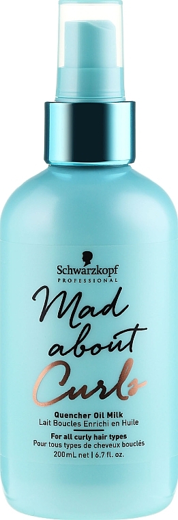 Hair Oil Milk - Schwarzkopf Professional Mad About Curls Quencher Oil Milk — photo N1