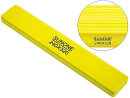 Fragrances, Perfumes, Cosmetics Nail Polishing Buff 240/320, wide, yellow, 10 pcs - Sunone