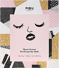 Fragrances, Perfumes, Cosmetics Cleansing Facial Clay Mask with Flower Extracts - Pibu Beauty Flower Extract Purifying Clay Mask