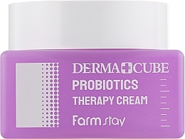 Fragrances, Perfumes, Cosmetics Anti-Aging Probiotic Face Cream - FarmStay Derma Cube Probiotics Therapy Cream