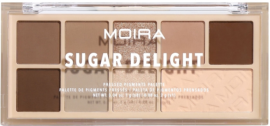 Eyeshadow Palette - Moira Sugar Delight Pressed Pigment Palette — photo N1