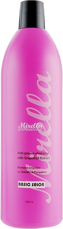 Shampoo for Hair, Prone to Greasiness with Grapefruit Extract - Mirella Basic Salon Shampoo — photo N12
