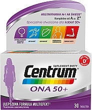 Fragrances, Perfumes, Cosmetics Women Vitamins and Minerals, tablets - Centrum Ona 50+