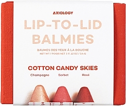 Lip, Eye & Cheek Balm Set - Axiology Lip-to-Lid Balmies Trio (lip/balm/3.4g) — photo N2