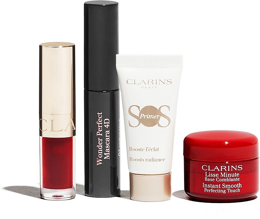 Clarins Make-up Essentials (primer/4ml + primer/5ml + lip/oil/1,4ml + mascara/3ml) - Set — photo N2