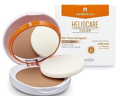 Oily and Combination Skin Compact Cream Powder - Cantabria Labs Heliocare Color Compact Oil-Free Spf 50 — photo N2