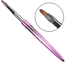 Fragrances, Perfumes, Cosmetics Oval Brush for Manicure, Gel and Acrylic, 12 mm, No. 4/№5 - Clavier