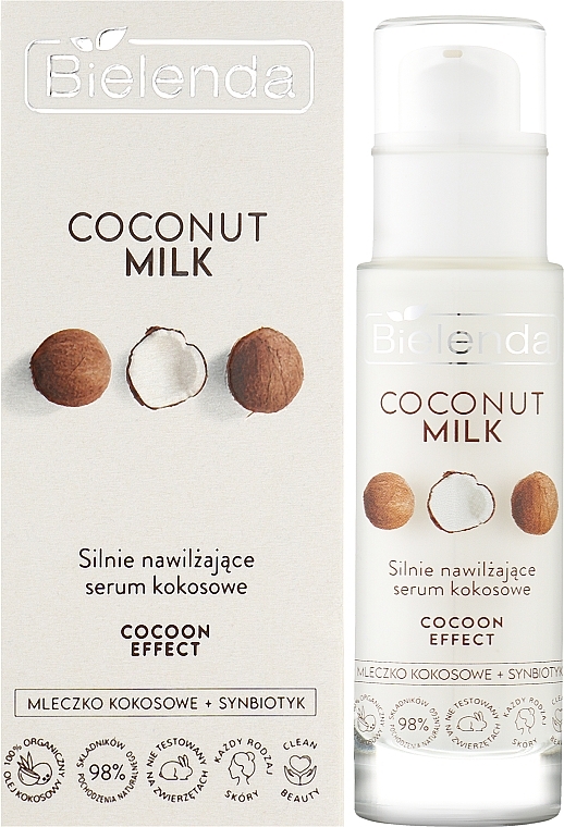 Ultra Moisturizing Coconut Face Serum - Bielenda Coconut Milk Strongly Moisturizing Coconut Serum — photo N2