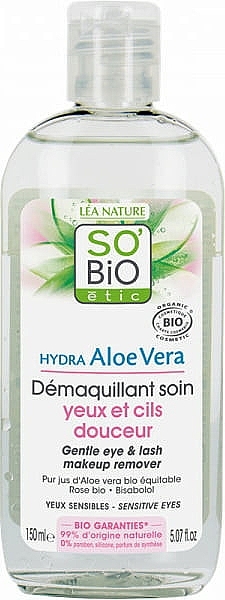 Makeup Remover - So'Bio Etic Hydra Aloe Vera Eye Make-up Remover — photo N1