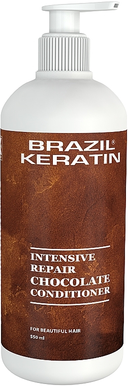 Damaged Hair Conditioner - Brazil Keratin Intensive Repair Chocolate Conditioner — photo N3