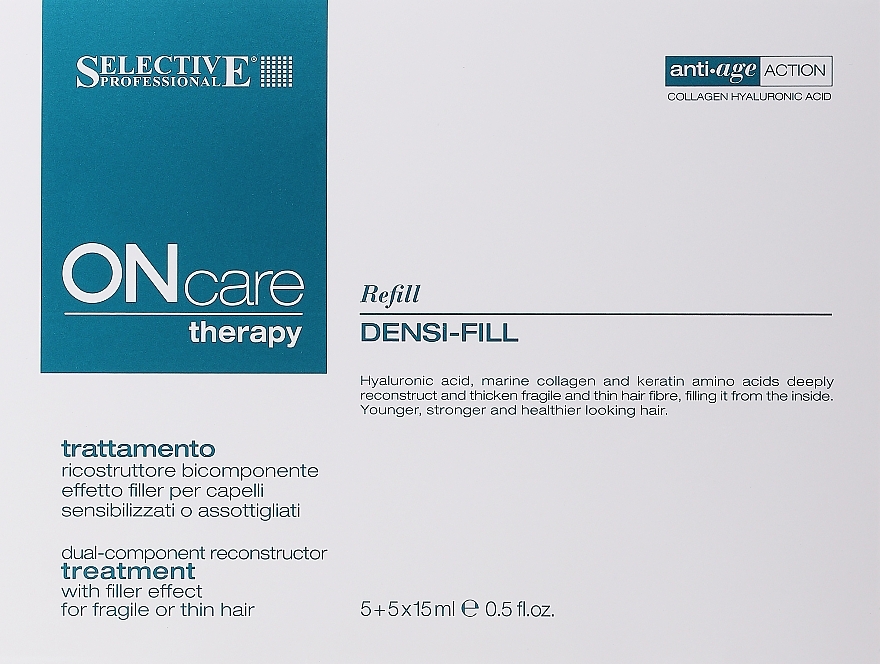 Professional 2-Component Hair Filler - Selective Professional Densi-Fill Treatment — photo N1