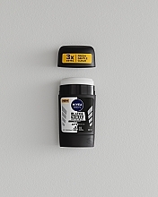 Men Deodorant Antiperspirant Stick 'Black & White Invisible' - Nivea Men Black & White Invisible Original 48h Power Deodorant Stick — photo N3