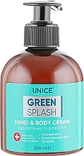 Fragrances, Perfumes, Cosmetics Nourishing Hand & Body Cream - Unice Green Splash