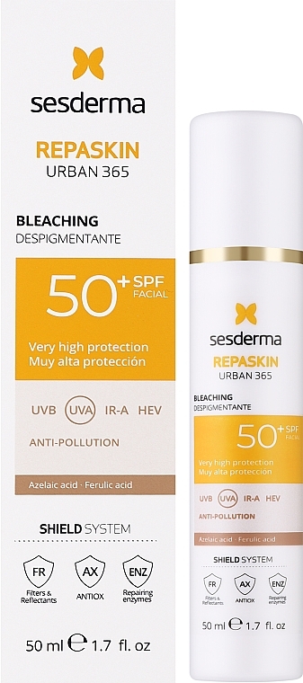 Depigmenting Face Sunscreen - Sesderma Repaskin Urban 365 Depigmenting SPF50+ — photo N2