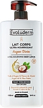 Fragrances, Perfumes, Cosmetics Moisturizing Body Milk - Evoluderm Lait Corps Nourissant Argan Divin 