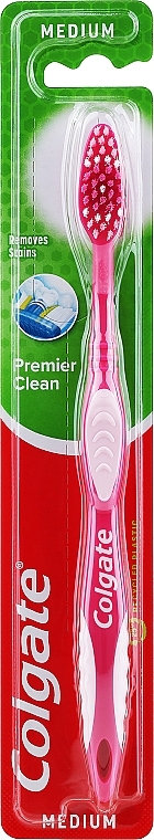 Premier Toothbrush, medium #2, pink 2 - Colgate Premier Medium Toothbrush — photo N1