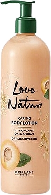 Body Lotion "Oat & Apricot" - Oriflame Love Nature Caring Body Lotion — photo N1